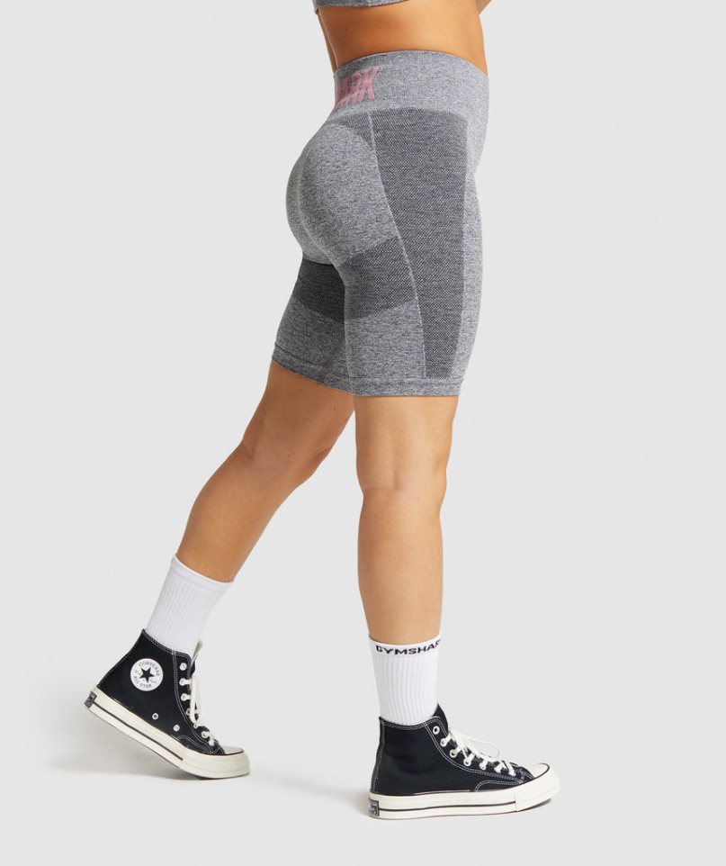 Women's Gymshark Flex Cycling Shorts Grey | NZ 3PJKET